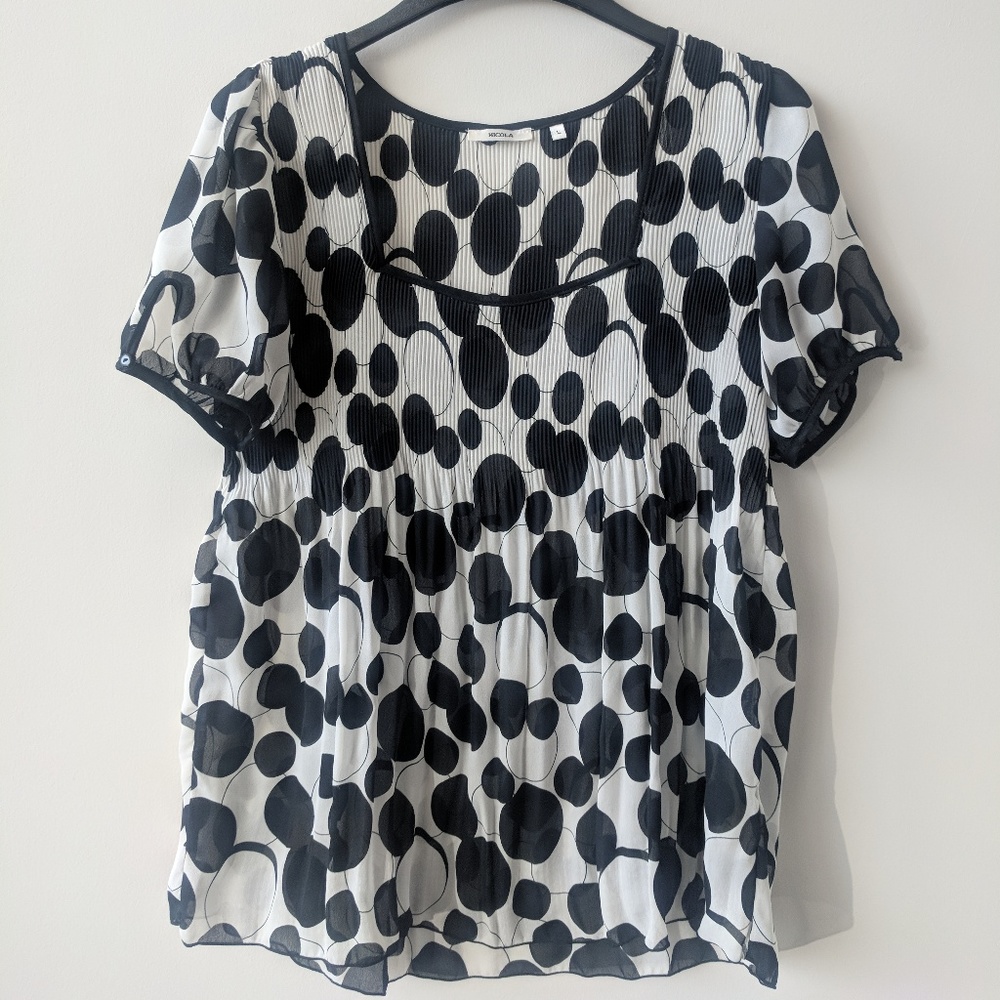 Nicola semi-sheer top